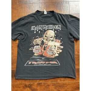 Iron Maiden 2011 Robinsons Brewery Delta Pro Weight tag T-Shirt Mens Sz XL